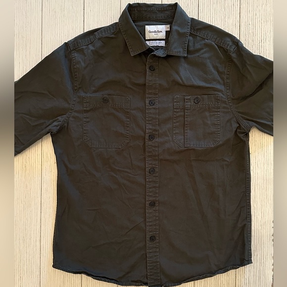 Goodfellow & Co. Men’s Long Sleeve Button Down Shirt, Medium - Picture 2 of 8